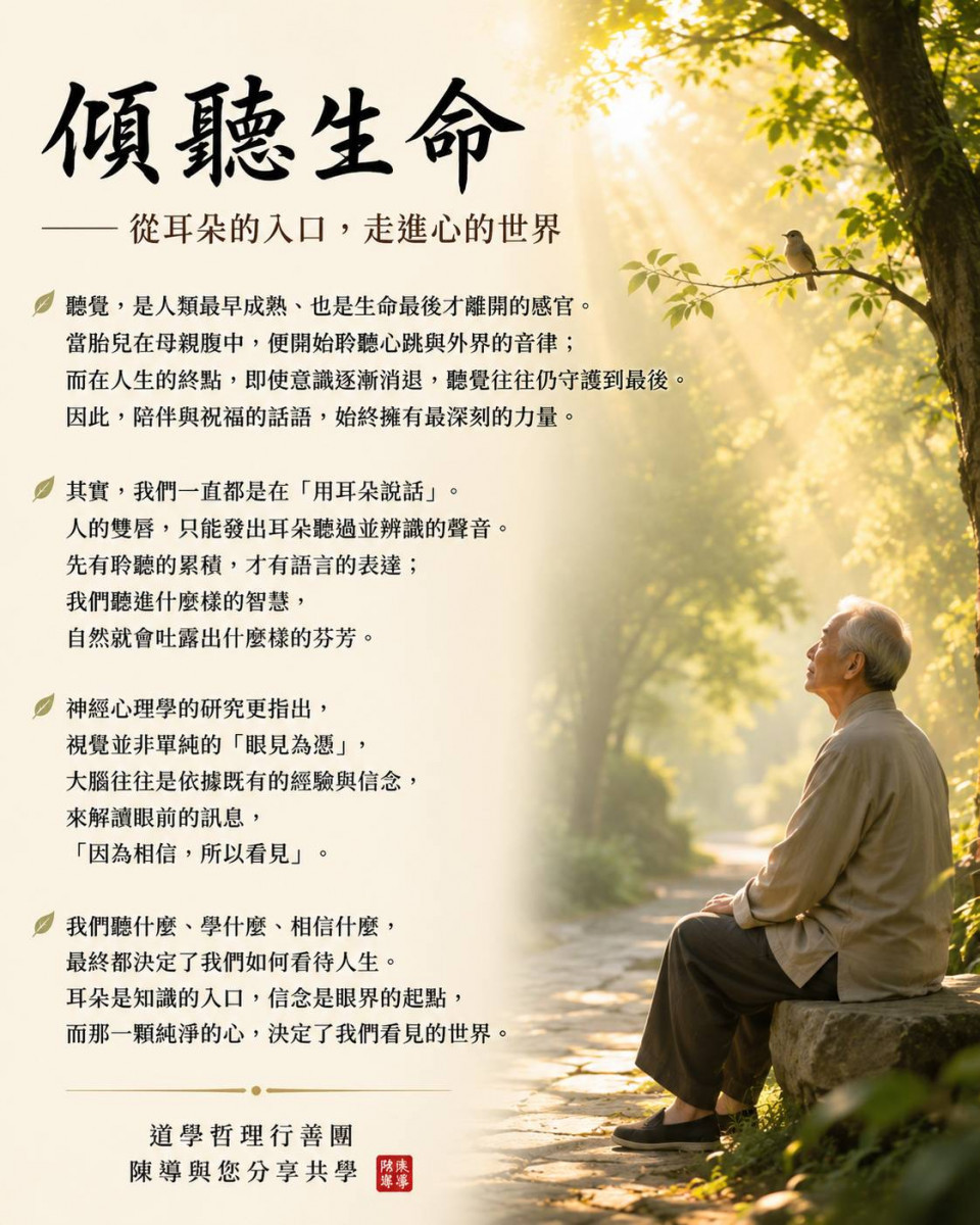 傾聽生命－從耳朵的入口，走進心的世界　