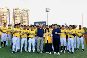 中華職棒2026年一軍例行賽今(14)日晚在嘉義市立KANO棒球場，由中信兄弟首度以主場球隊身分迎戰味全龍／嘉義市府提供