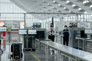 桃園國際機場出入境檢查關卡。（圖／資料照片，圖源：總統府Flickr）
