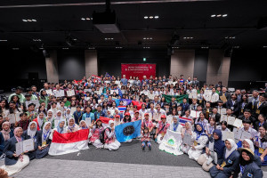 2026年日本大阪設計創意暨發明展活動現場合影。（照片來源／TIPPA台灣發明商品促進協會）