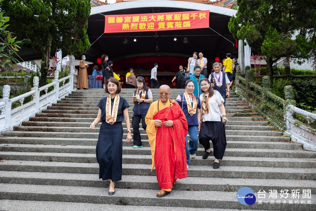 清德寺舉辦龍善宮護法大將軍聖誕法會　許淑華到場祝禱祈福