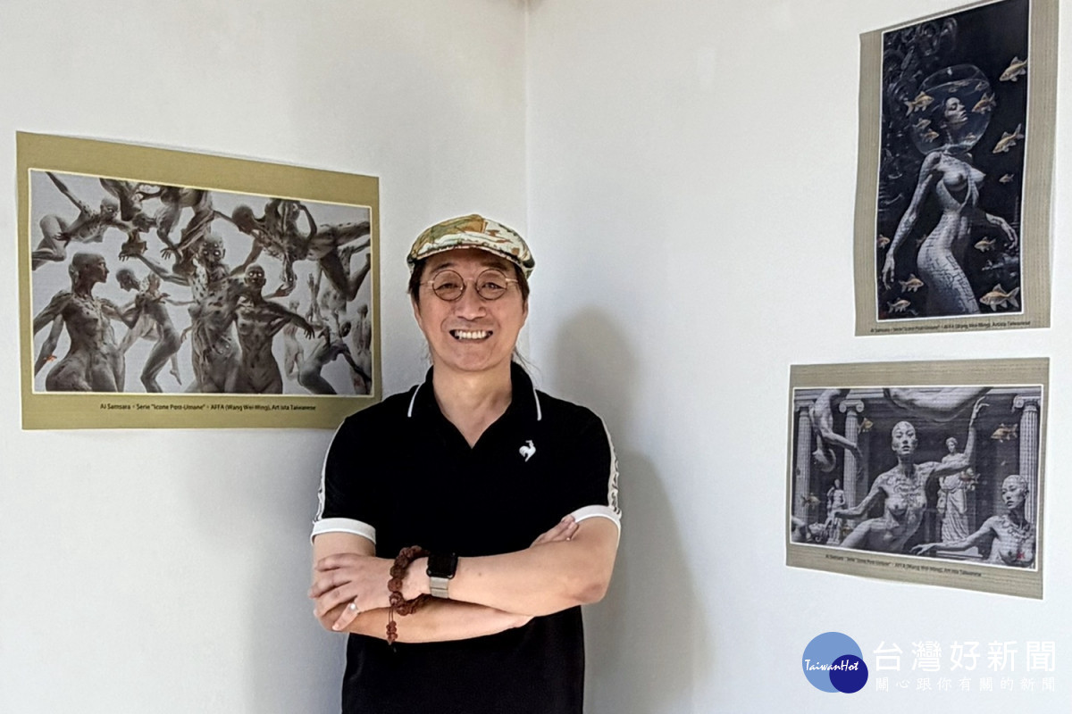 王瑋名威尼斯雙年展辦個展　AI與輪迴跨界對話作品驚艷水都