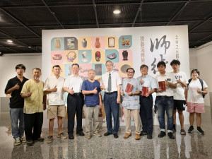 師徒對話展現工藝傳承新貌，匠心傳承工藝聯展彰化登場。圖／記者鄧富珍攝