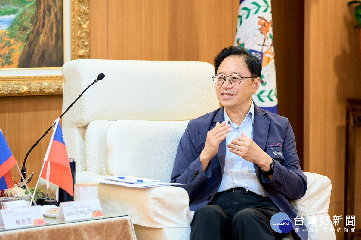 桃園市長張善政。<br />
