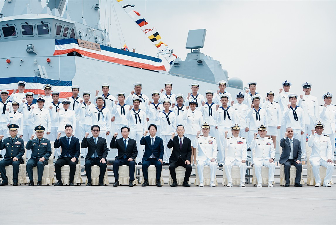 出席「海軍丹江艦成軍典禮」　賴清德：象徵「國艦國造」目標逐步實現