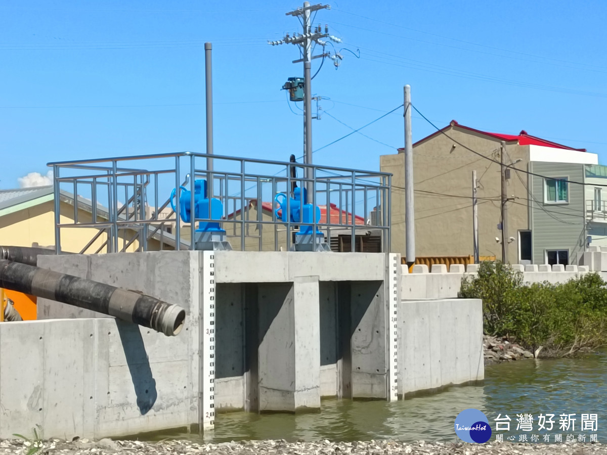台南七股13號水閘門改建完成　有效減緩西寮里積淹水風險