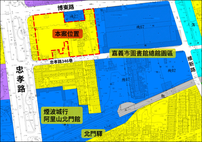 嘉義市忠孝路346巷公辦都市更新案/嘉義市府提供