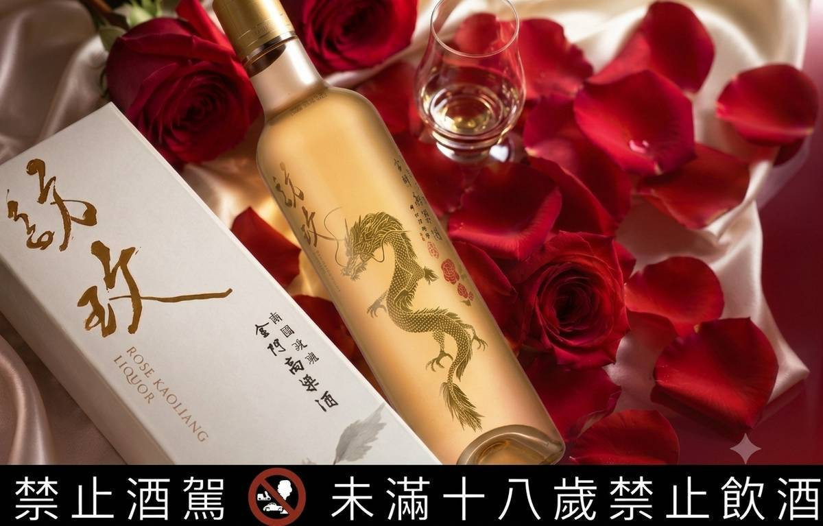 全新精品級酒款【訪玫 南國玫瑰金門高粱酒】正式亮相