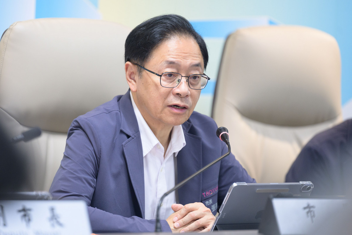 張市長致詞。<br />