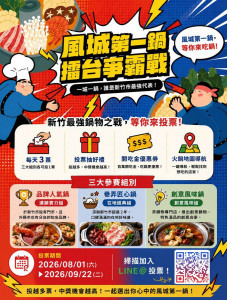 民眾只要加入「跟風玩新竹」LINE官方帳號即可參與投票。