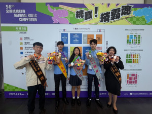 全國技能競賽奪8獎。林重鎣