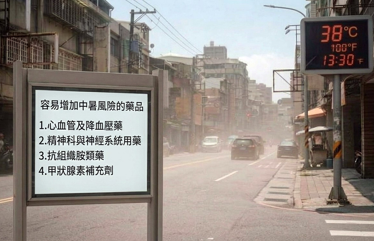 桃療藥師提醒服用特定慢性病藥品　當心熱傷害悄悄上身