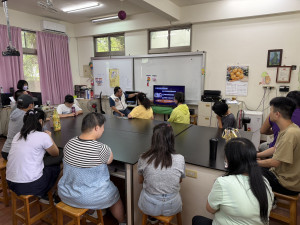 竹市警刑警大隊前往財團法人福榮融合教育推廣基金會辦理識詐宣導。