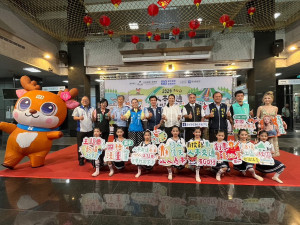 南投縣積極宣導人本交通，獲教育宣導類佳作。（縣府提供）