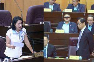 毒油事件敲響食安警鐘，桃園市議員張碩芳針對食安問題質詢桃園市長張善政。