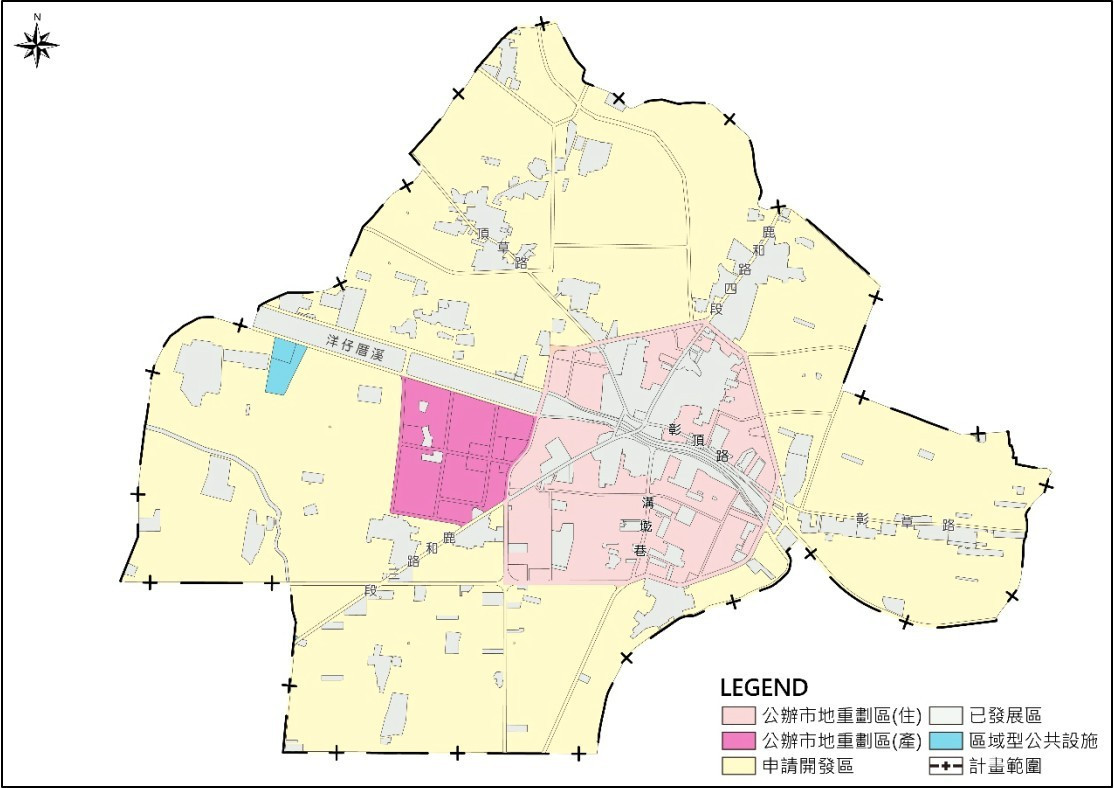  分期分區圖。圖／彰化縣政府提供