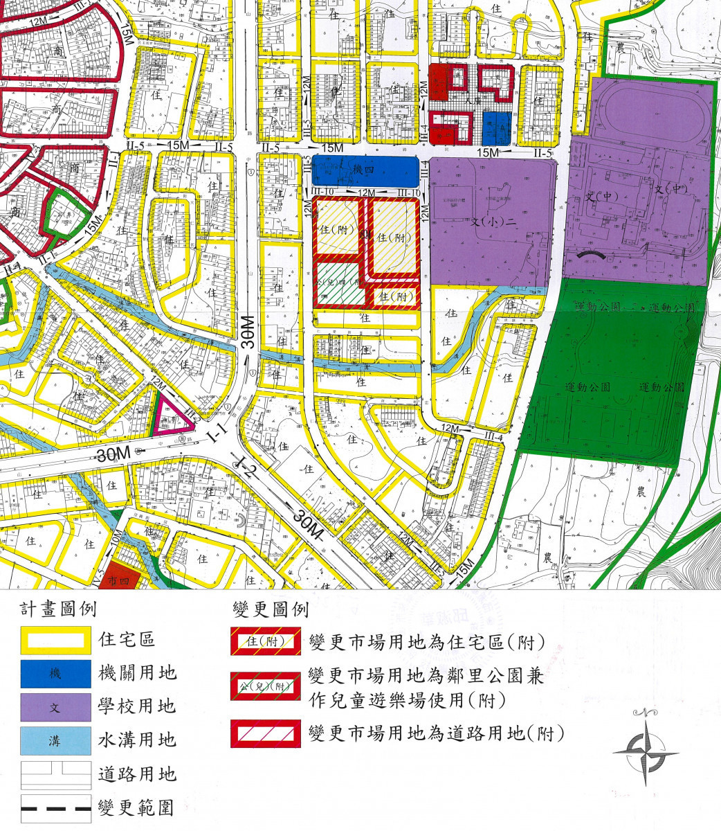 玉井「市五」市場用地解編　規劃變更為住宅區