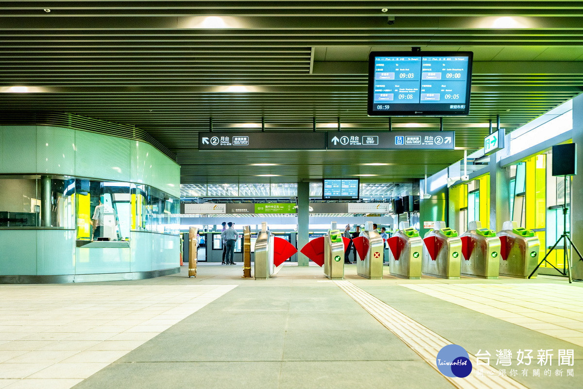 「桃園捷運綠線G13南竹中正北站」內部設計。<br />