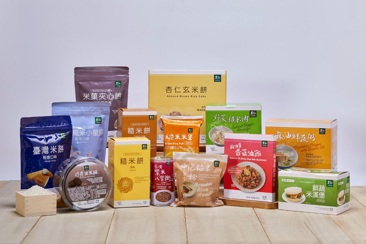 里仁攜手食品廠開創百項米加工食品,讓有機米走進日常生活,守住台灣糧食底氣。(里仁公司提供)