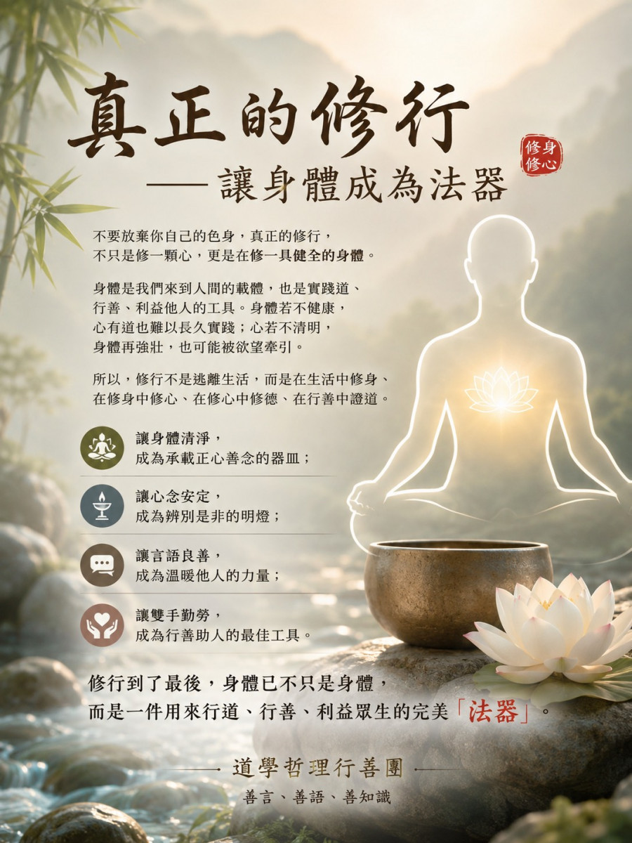 真正的修行——讓身體成為法器