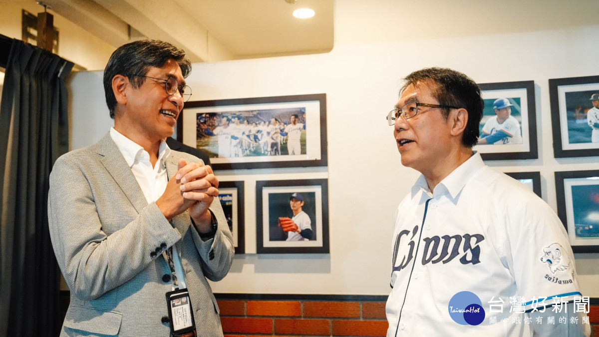 黃偉哲會晤西武獅社長奥村剛　攜手以棒球行銷臺南觀光