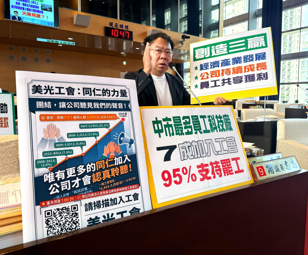 謝志忠議員關切美光罷工風波