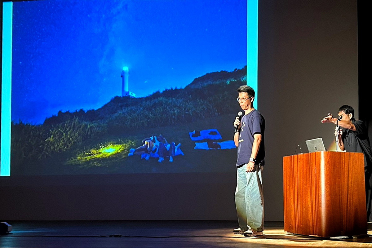 桃園市觀光發展基金會副執行長陳信守分享桃園拉拉山夜間觀光。
