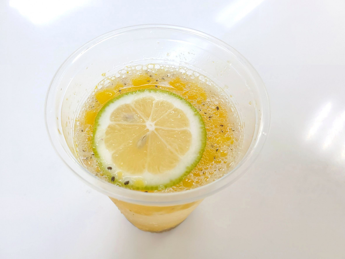 芒果奇亞籽氣泡飲