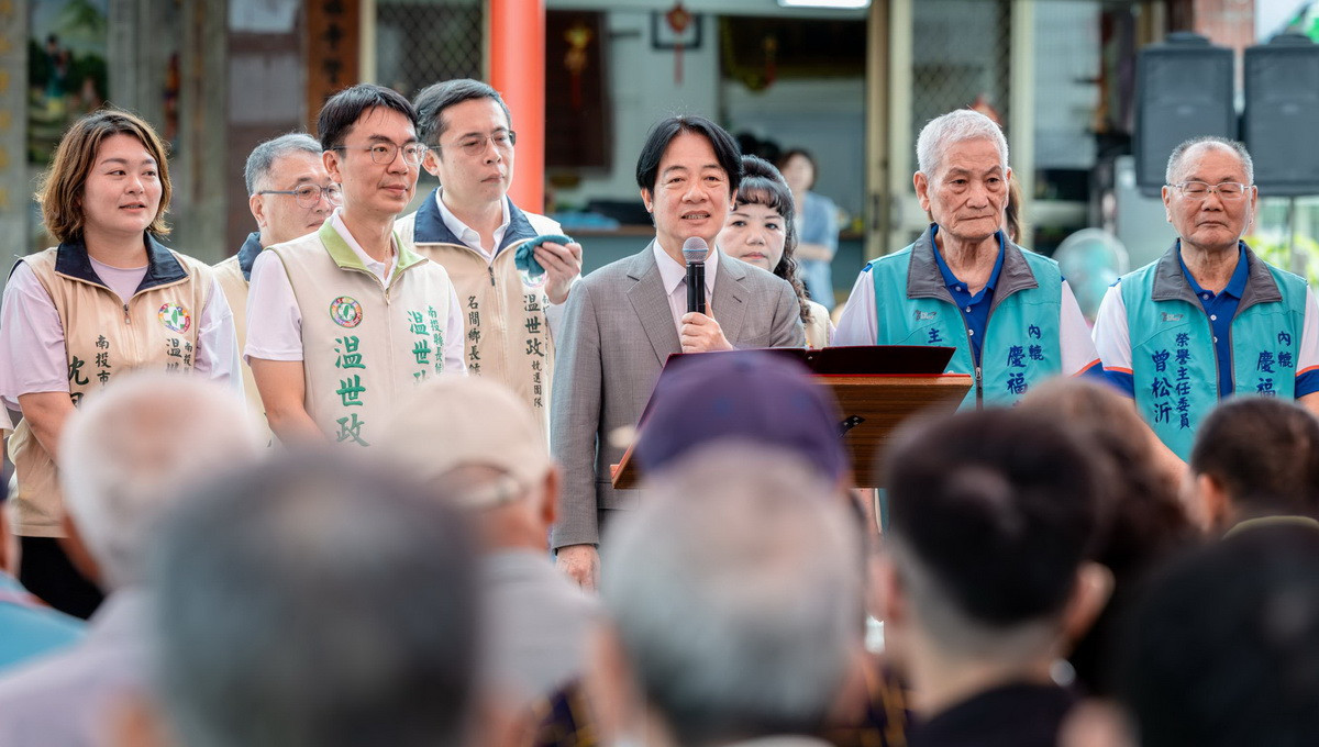 賴清德再強調社會福利不會少。(温世政辦公室提供)