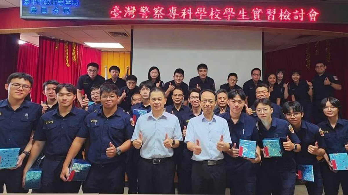 烏日分局長與實習生座談　勉勵未來警界生力軍：安全永遠第一