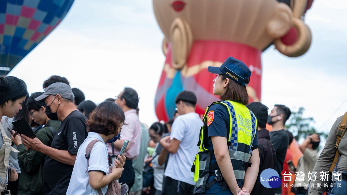 波麗士守護李多慧　石岡熱氣球嘉年華首日全力維護交通