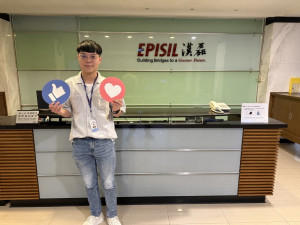 李宗翰透過「青年就業旗艦計畫」進入漢磊科技，從校園走進半導體職場。