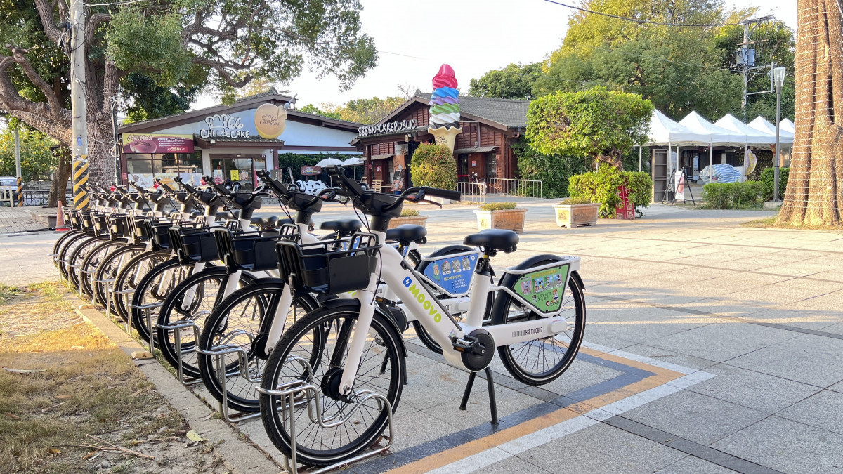彰化MOOVO再增13站,公共自行車服務擴及202站。圖/彰化縣政府提供