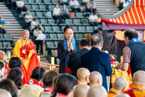 張市長出席「中華國際供佛齋僧功德會國際供佛齋僧大會」。