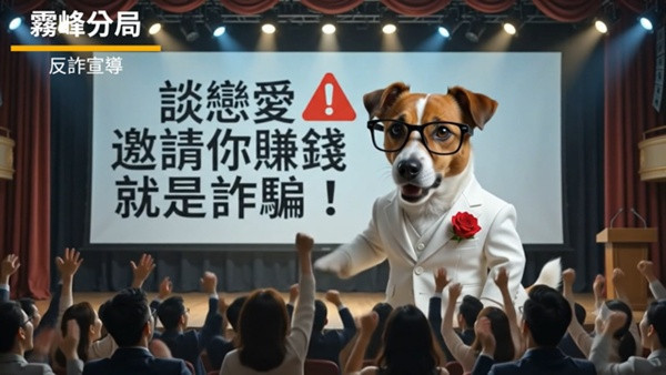 霧峰人氣反詐汪王子化身「感情大師」　幽默脫口秀揭密愛情詐騙