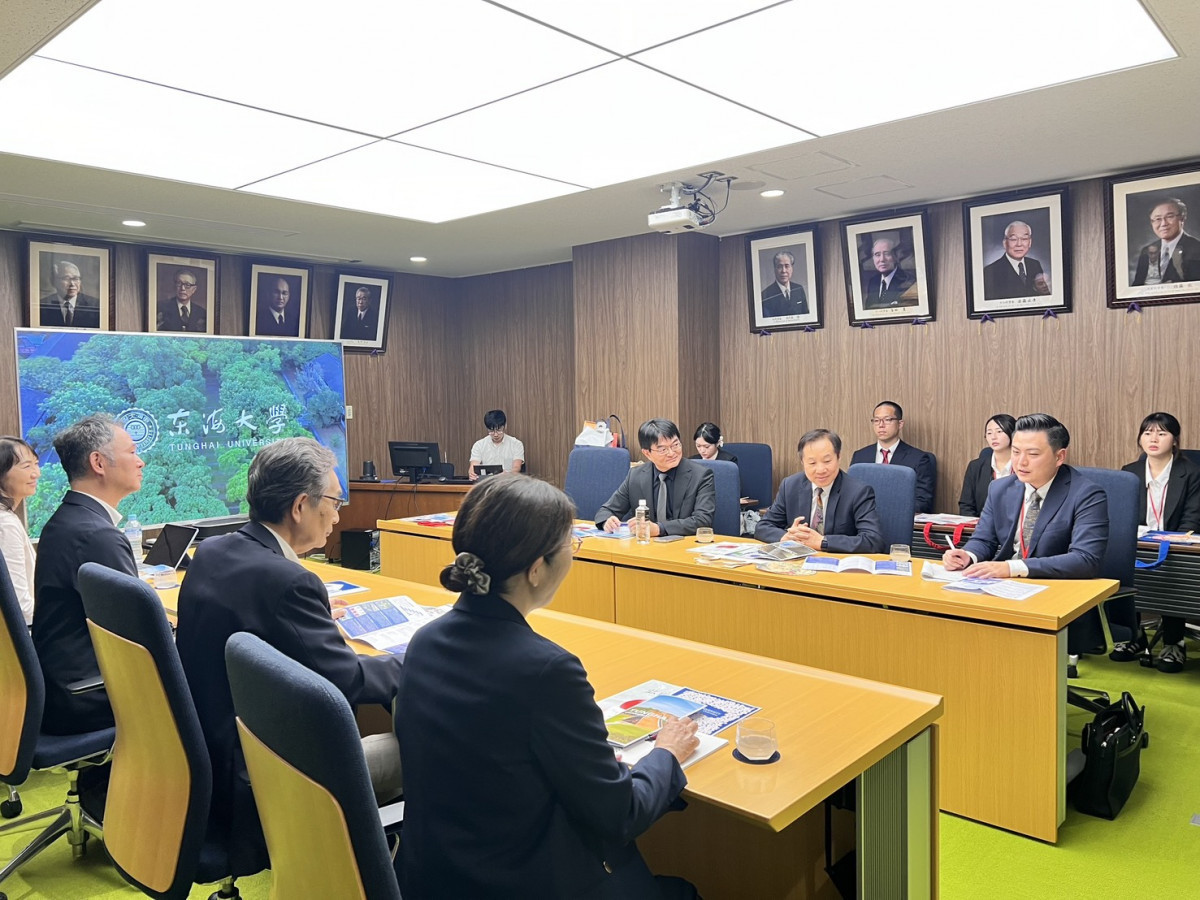東海大學張國恩表示,中日大學之間的合作非常重要,雙方未必建立在「彼此都有相同學院」,不同專業的互補,反而可能產生新的研究模式。(圖/東海大學)