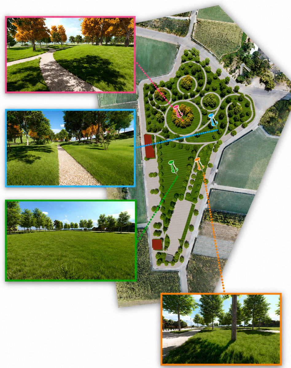 東勢鄉「東勢鄉昌南村地方公園建置計畫」示意圖/雲縣府提供
