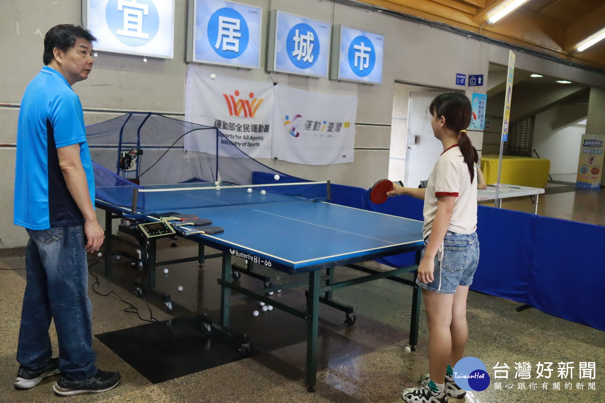 活動有桌球籃球 等體驗。（記者扶小萍攝）