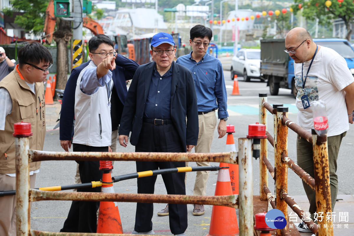 因應極端氣候衝擊　方定安率隊赴愛四路現勘研議基隆防災型都更