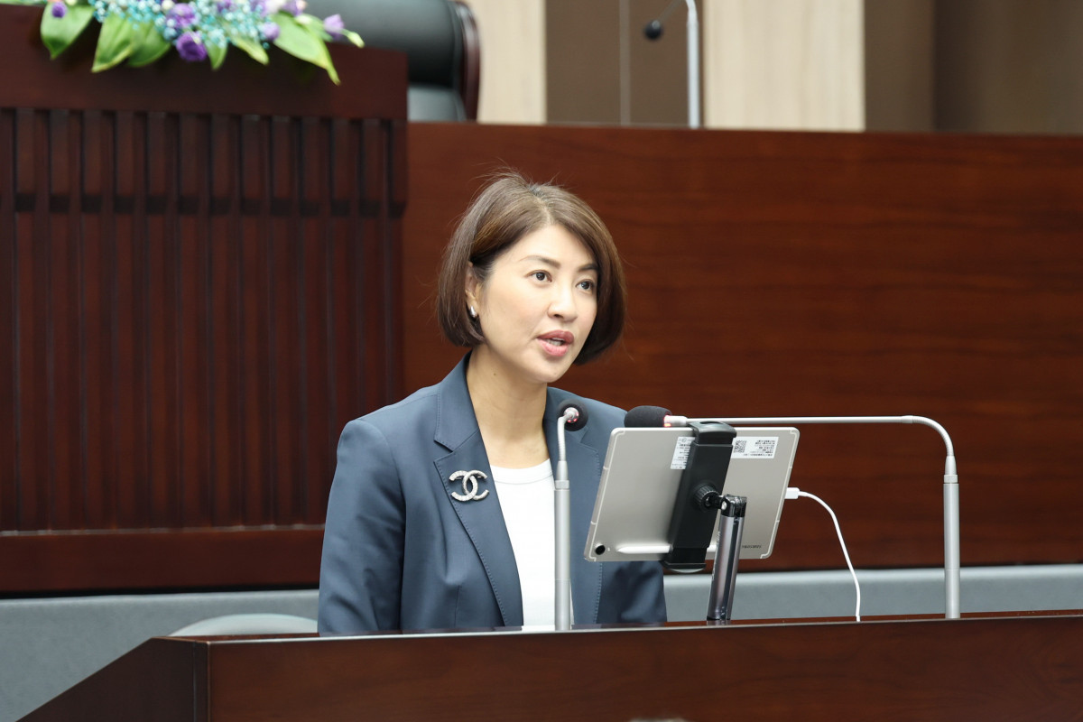 許淑華以十大面向做施政報告。(縣府提供)