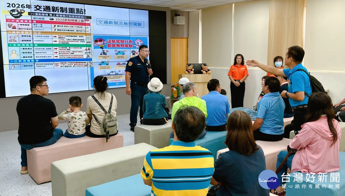 桃園交大攜手民間車隊推廣停讓文化及機車安全。