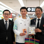 運動部長李洋（中）與日本愛知縣名古屋市副市長中田英雄（右）。（圖／資料照片，圖源：Facebook帳號運動部Ministry of Sports）