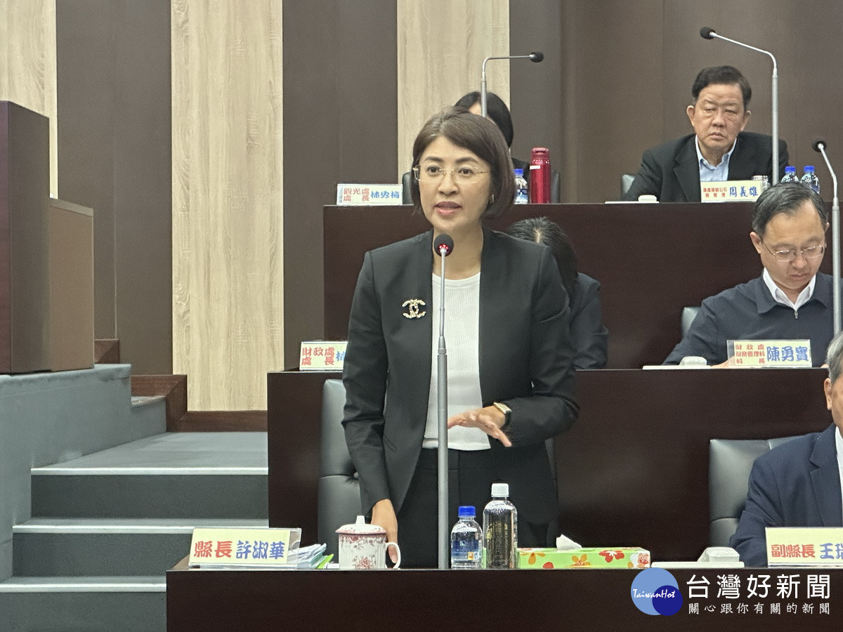 許淑華縣長允明年加發實質獎勵金。(記者扶小萍攝)
