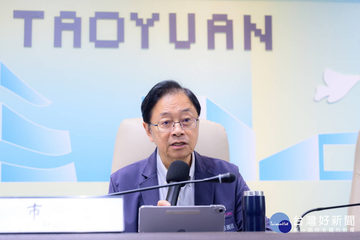 桃園市長張善政。<br />