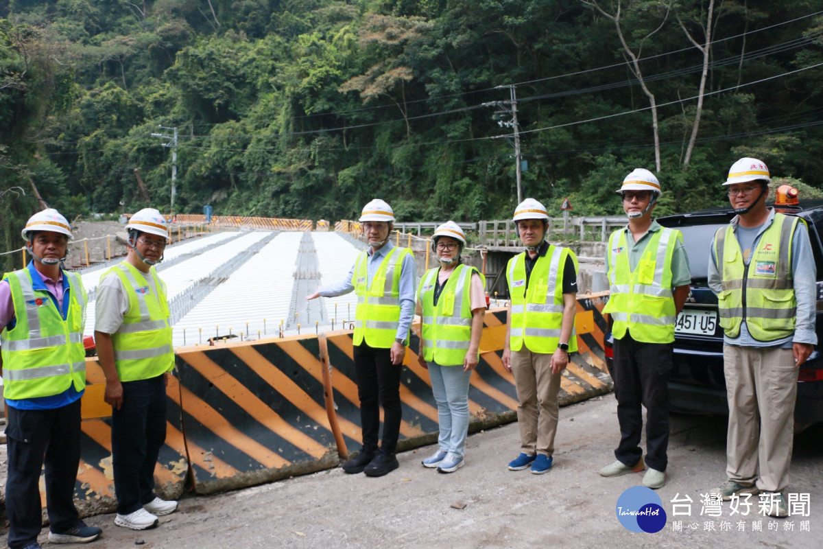 爭取3.7億元改建鋼便橋　江啟臣視察中橫便道全線復建進度