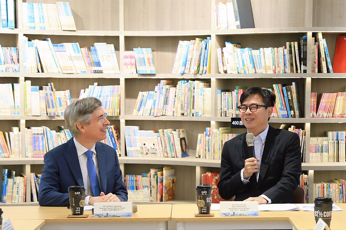 LIFK設校、法國生活節創佳績！　陳其邁會晤龐維德 雙方共識深化台法有感合作