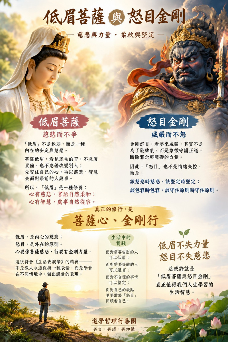 低眉菩薩與怒目金剛