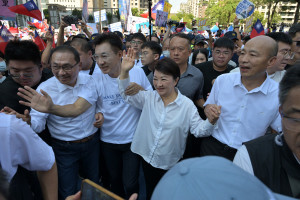江啟臣成立競選總部，禿子、漢子、燕子合體力挺。