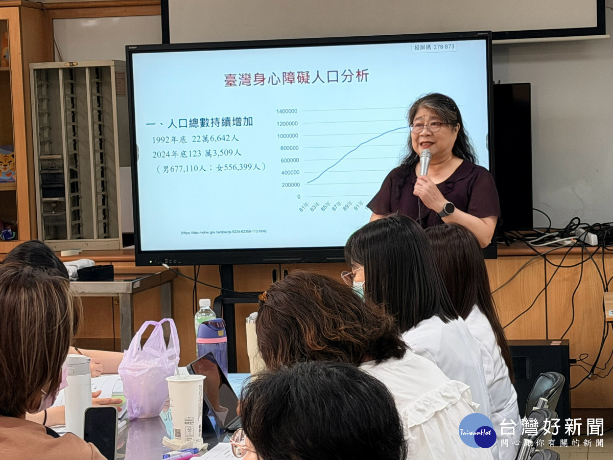 幽默風趣的台灣ICF研究學會常務理事呂淑貞教授臨床實務經驗豐富。 (桃療提供)
