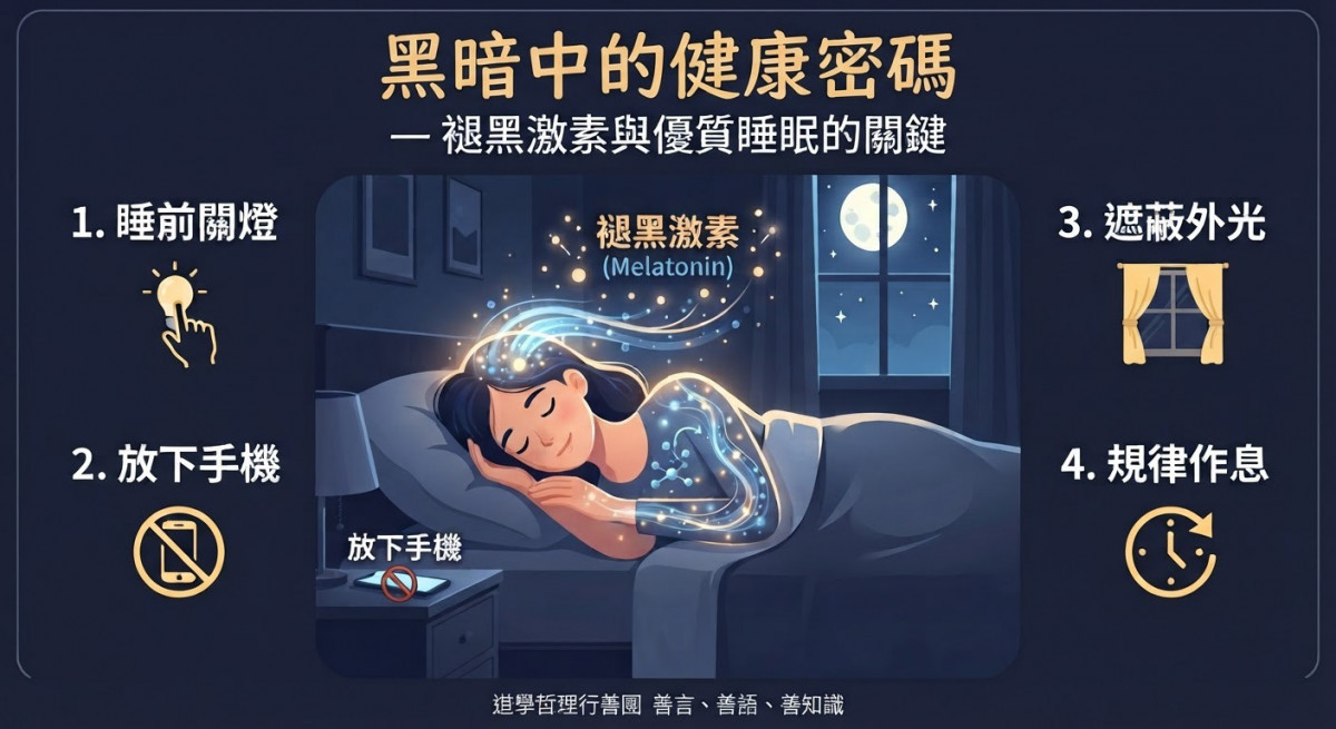 黑暗中的健康密碼 — 褪黑激素與優質睡眠的關鍵